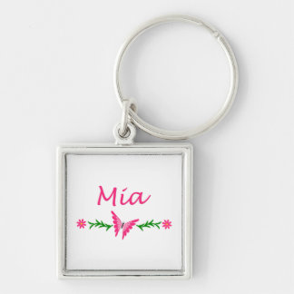 Mia (roze vlinder) sleutelhanger
