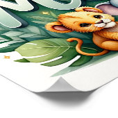 Mia Safari Nursery Wall Art Poster (Hoek)