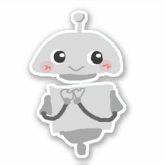 Mia schattig sticker (Voorkant)