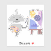 Mia schilderij sticker (Vel)