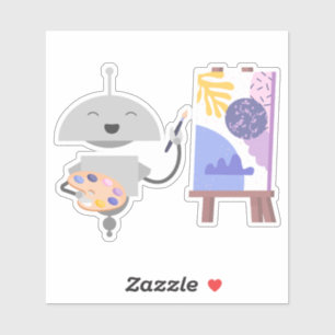 Mia schilderij sticker