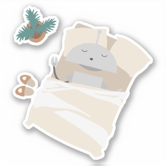 Mia Slapen Sticker (Voorkant)