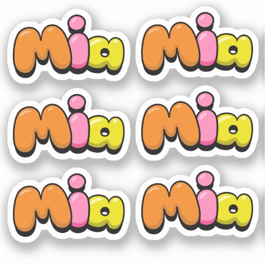 Mia Sticker (Voorkant)
