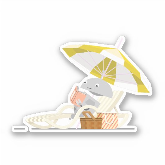 Mia strand sticker (Voorkant)