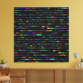 Mia Text Design I Wrapped Canvas Afdruk (Insitu (Woonkamer))