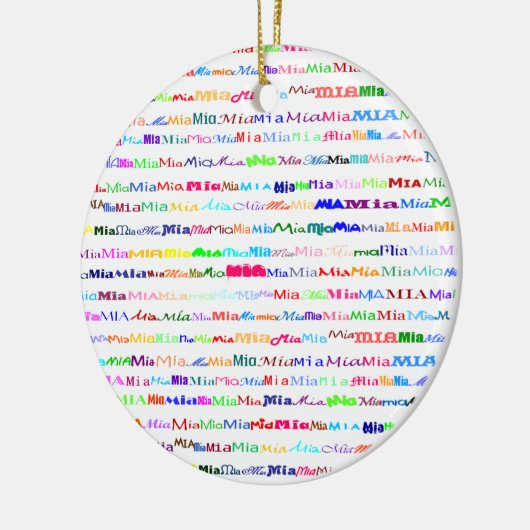 Mia Text Design II Ornament (Links)