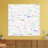 Mia Text Design II Wrapped Canvas Afdruk (Insitu (Woonkamer))