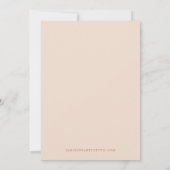 Mia - Verbrandde Oranje Moderne Minimalist sparen  Kaart (Achterkant)