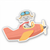 Mia-vliegtuig Sticker (Voorkant)