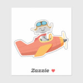 Mia-vliegtuig Sticker (Vel)