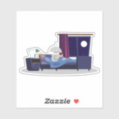 Mia voor het slapen gaan sticker (Vel)