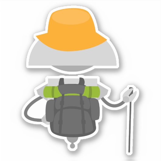 Mia wandelen sticker (Voorkant)