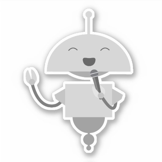 Mia zingt sticker (Voorkant)