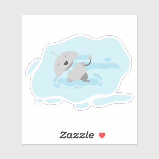 Mia zwemmen sticker (Vel)