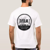 MIAClan.net Basis Witte T-Shirt (Achterkant)