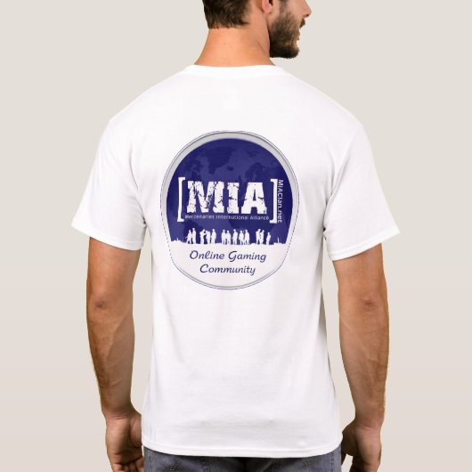 MIAClan.net Henley Shirt (Blauw) (Achterkant)