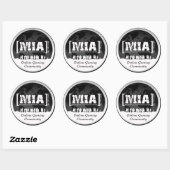 MIAClan.net hoge kwaliteit stickers wit/zwart (Vel)