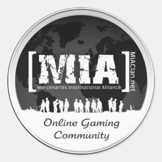 MIAClan.net hoge kwaliteit stickers wit/zwart