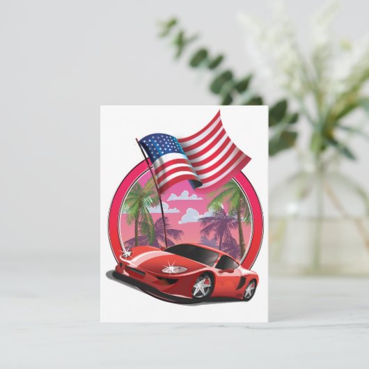 Miami 1990s Sportauto (Staand voorkant)