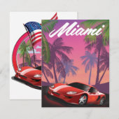 Miami 1990s Sportauto (Voorkant / Achterkant)