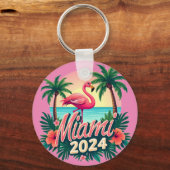 Miami 2024 - Tropical art deco Sleutelhanger (Achterkant)