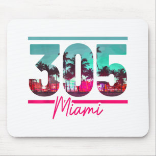 Miami 305 Area Code Florida Palm Trees Pri Muismat