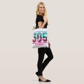 Miami 305 Area Code Florida  Palm Trees Pri Tote Bag (Op model)