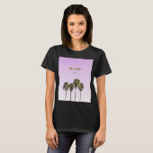 Miami 305 palmboom t-shirt (Voorkant volledig)