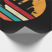  Miami 80s Dolphin Silhouette Souvenir Dolp Cadeaupapier (Hoek)