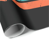  Miami 80s Dolphin Silhouette Souvenir Dolp Cadeaupapier (Rol Hoek)