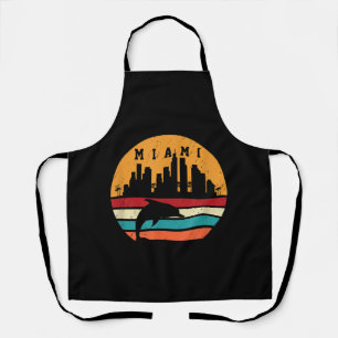 Miami 80s Dolphin Silhouette Souvenir Dolp Schort