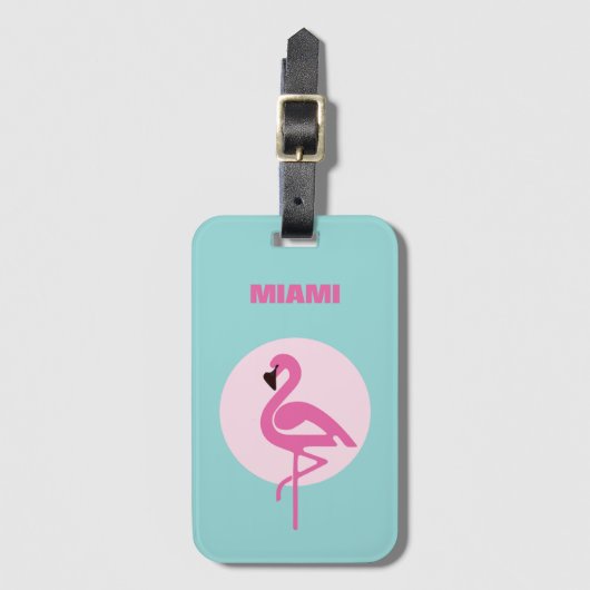 Miami Acryl Bagagelabel (Voorkant (verticaal))