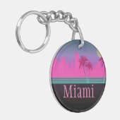 Miami - Acryl Sleutelhanger (Voorkant Links)