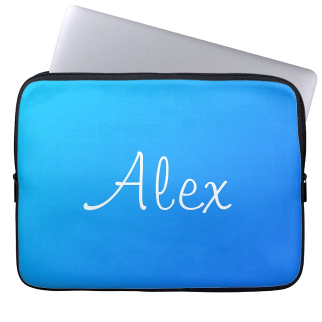 Miami Alluring Aqua Laptop Sleeve (Voorkant)