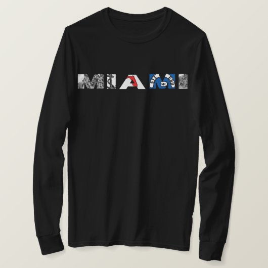 Miami Anni T-shirt met lange mouwen (Design voorkant)