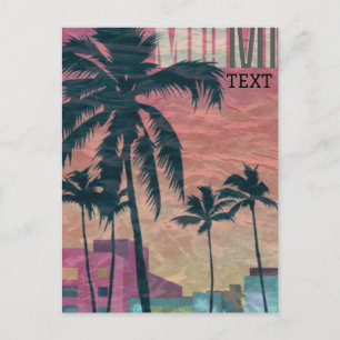 Miami ansichtkaart reisposter briefkaart