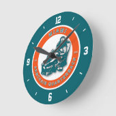 Miami Armstoel Quarterback Football Wall klok (Hoek)
