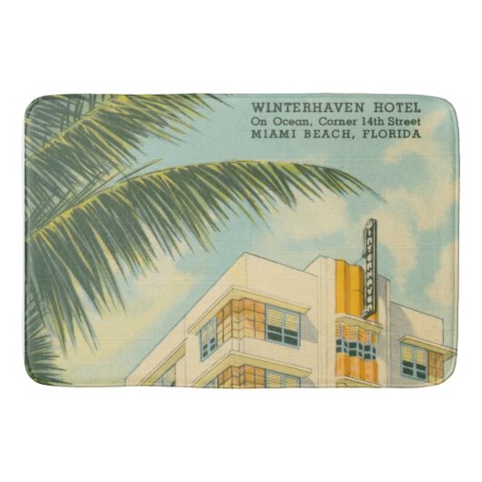 Miami Art Deco Bath Mat (Voorkant)