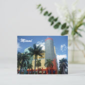 miami art deco briefkaart (Staand voorkant)