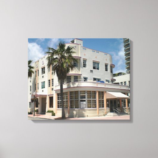 Miami Art Deco Canvas Afdruk (Voorkant)