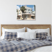 Miami Art Deco Canvas Afdruk (Insitu (Slaapkamer))
