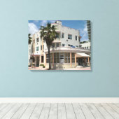 Miami Art Deco Canvas Afdruk (Insitu (Houten vloer))