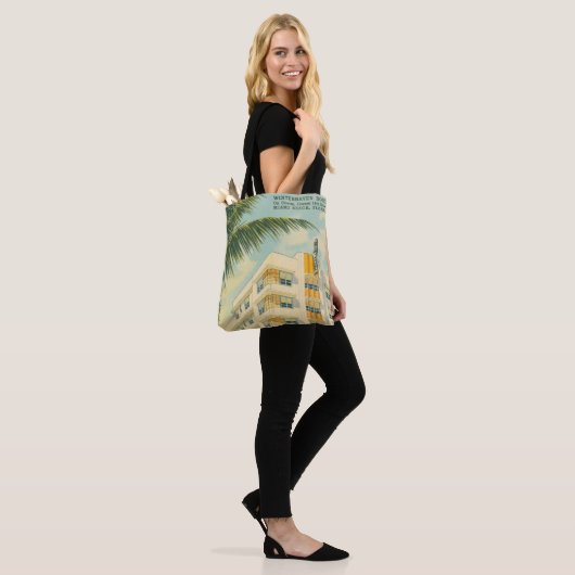 Miami Art Deco Canvas tas (Op model)