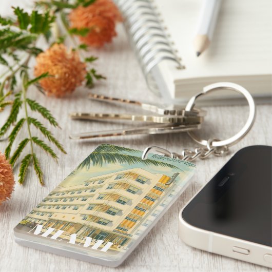 Miami Art Deco Sleutelhanger (Voorkant Rechts)