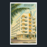 Miami Art Deco Travel Poster<br><div class="desc">Een Art Deco hotel - Winterhaven - op Ocean Drive op de beroemde Miami strip - van ons Miami Beach Collectie</div>