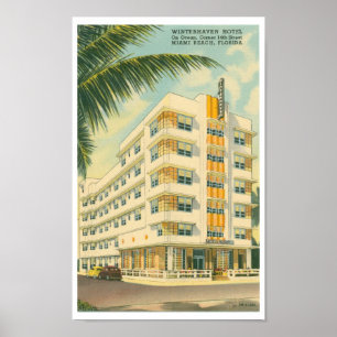  Miami Art Deco Travel Poster