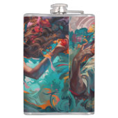 Miami Bachata Dance Dream Painting Heupfles (Achterkant)