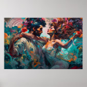 Miami Bachata Dance Dream Painting Poster (Voorkant)
