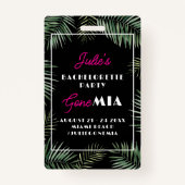 Miami Bachelorette Buy Bride A Drink QR code Badge (Voorkant)