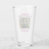 Miami Bachelorette Party Girls Trip Beer Pint Glas (Achterkant)